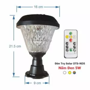 Đèn Trụ Nấm Đen Solar